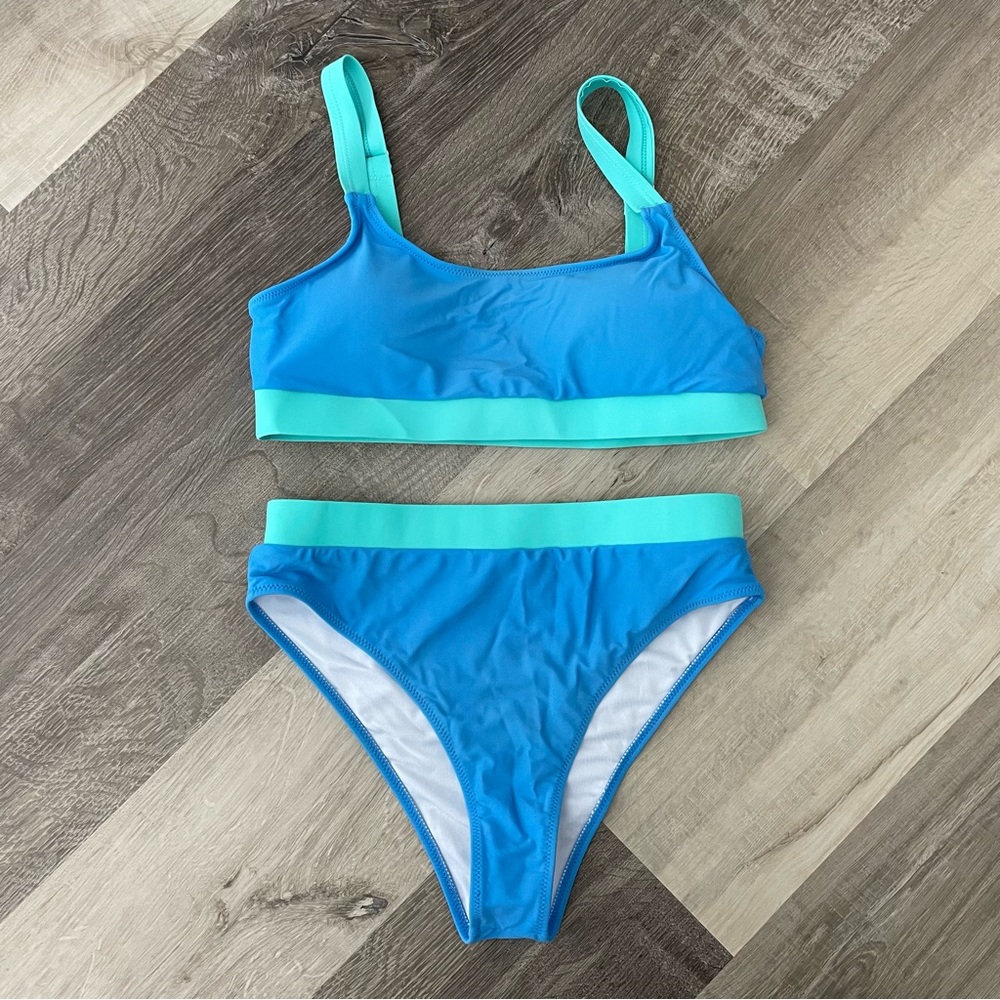 Colorblock High Waisted Bikini - Picture 4 of 7